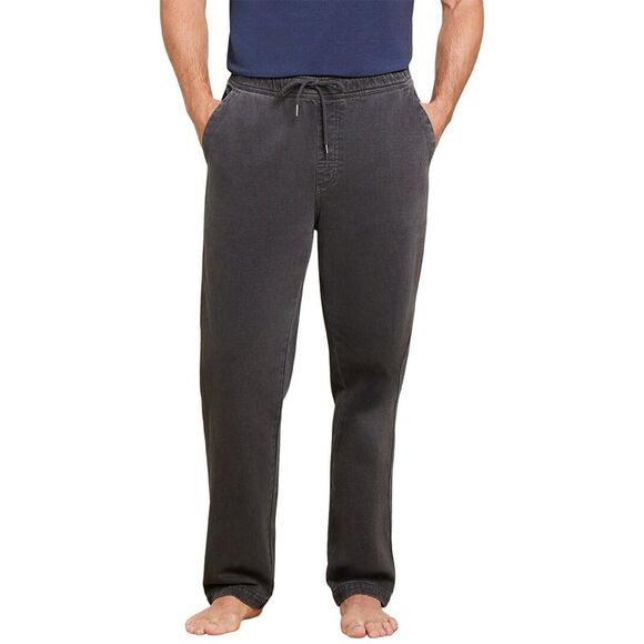 Barefoot Dreams Mens  Mc Brushed Twill Pant, Grey - Picture 1 of 3